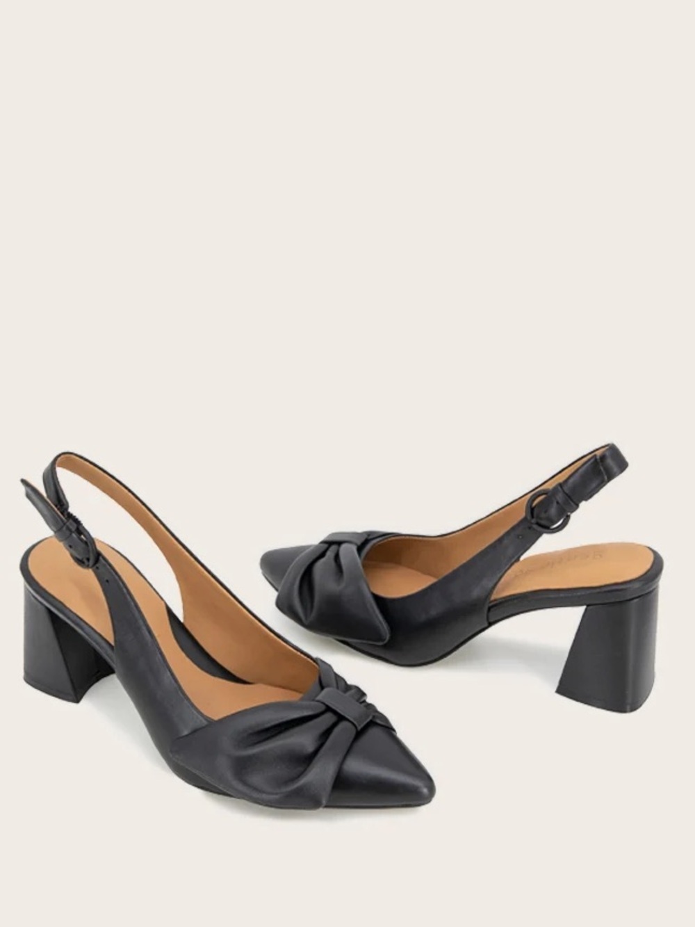 NWOT GENTLE SOULS - DIANA LEATHER BOW
SLINGBACK HEEL Sz